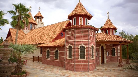 Храм в монастре св. Антония в Аризоне